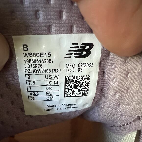 New Balance FF X 880 V15 Lavender Cream Road Running Shoes Sneakers Women's 9 - Picture 4 of 16